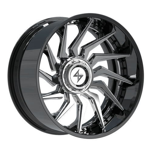 SENTALI BFX BFX4 Gloss Black Lip / Chrome Centre 24x12 6x135/6x139.7 Wheels | Offset: -44 | Backspace: nan | Bore: 106.1